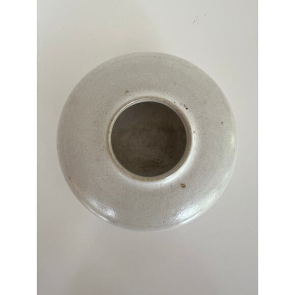 Handmade Studio Pottery Small Bud Vase Signed with Flower JL - Picture 2 of 6